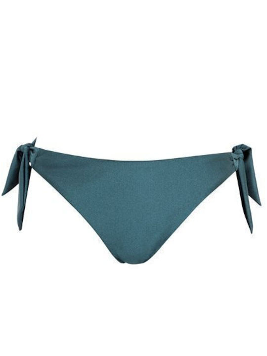 Eriphyle Bikini Slip with Ties Green