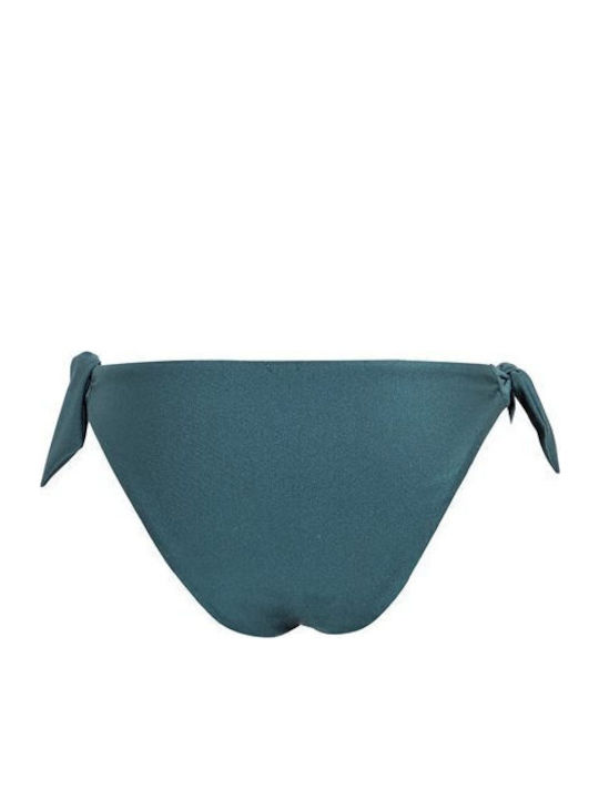 Eriphyle Bikini Slip with Ties Green
