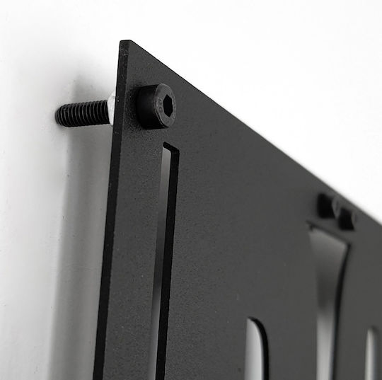 Wanddekoration Silhouette Mt-2 Schwarz aus Metall 24x1.5x73cm 2 Stück