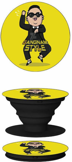 Koupakoupa Pop Socket for Mobile Phone Psy Gangnam Style Phone Holders Stand Yellow