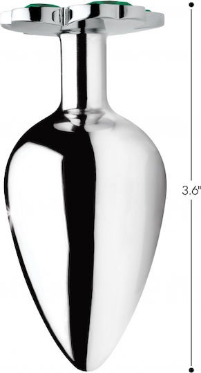 XR Lucky Clover Gem Πρωκτική Σφήνα Large Πράσινη