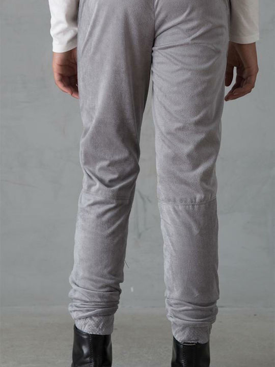 Kids' Denim Pants Silver Jogging Pant jumpsuit