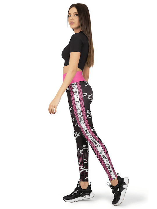 Superstacy Ausbildung Frauen Lang Leggings Hochgeschnitten Schwarz