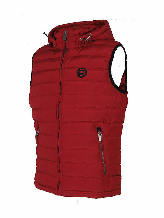 Inox Men's Sleeveless Puffer Jacket Red