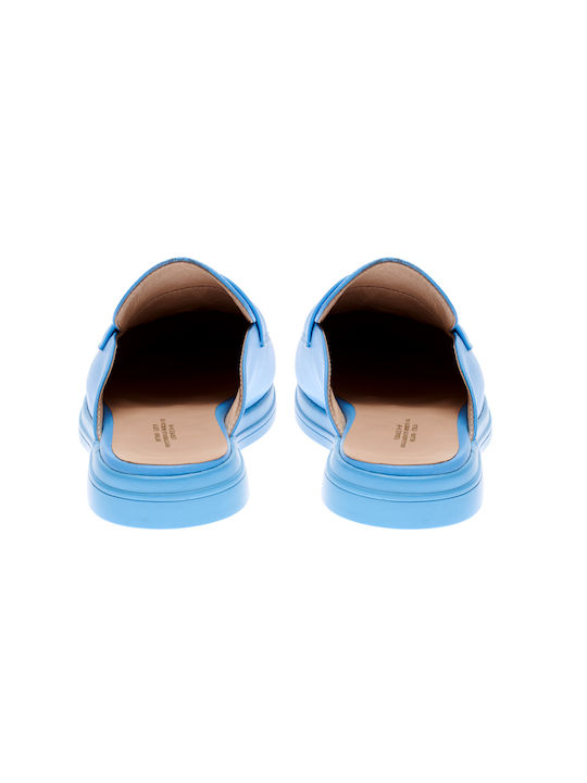 Women's Leather Moccasins Blue