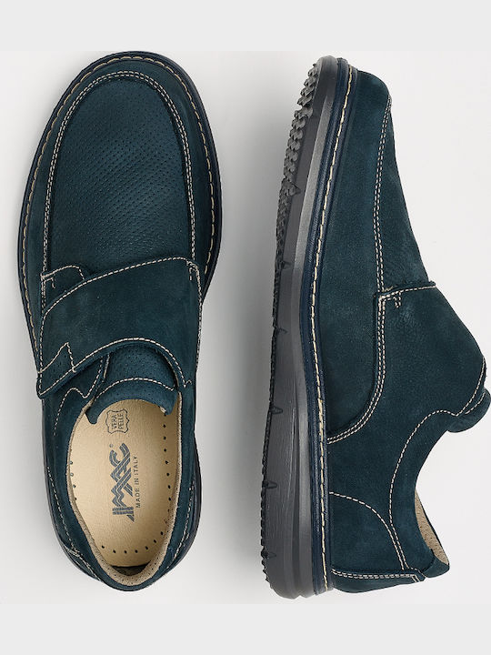Δερμάτινα Ανδρικά Loafers σε Μπλε Χρώμα