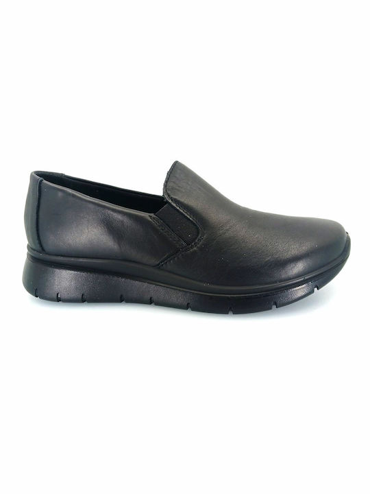 Imac Leder Anatomisch Damen Slip-Ons Schwarz