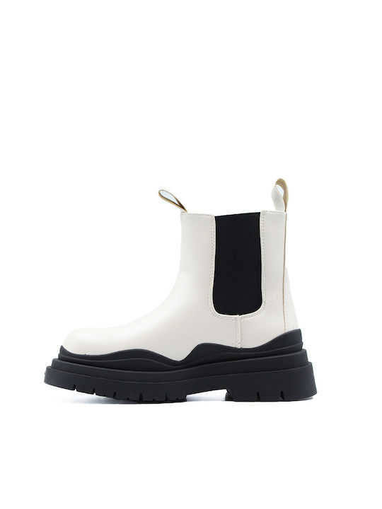 Alta Moda Women's Chelsea Boots White