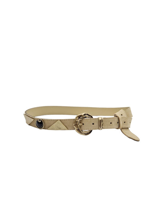 Venturi Leather Women's Belt Beige