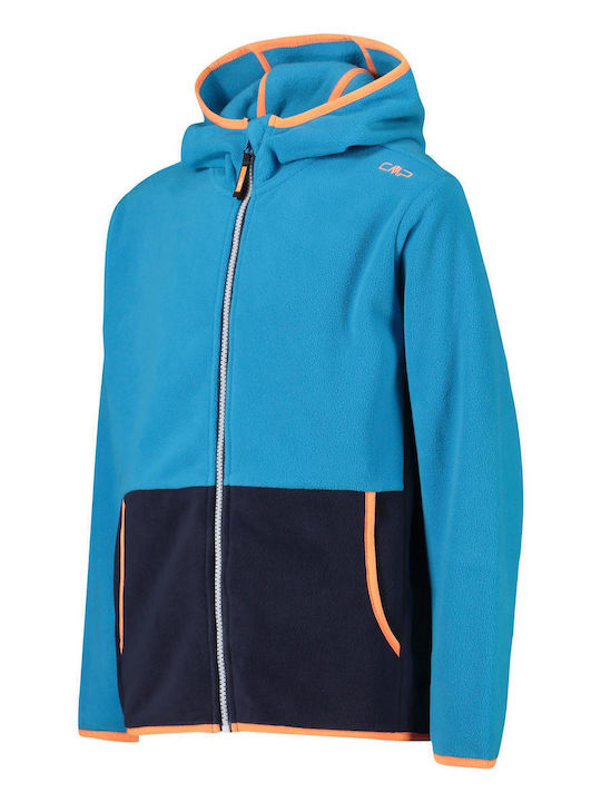 Kids Cardigan with Hood Turquoise