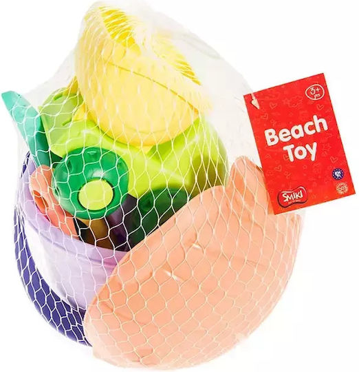 Smyk Beach Bucket Set with Accessories made of Plastic 15cm 5pcs