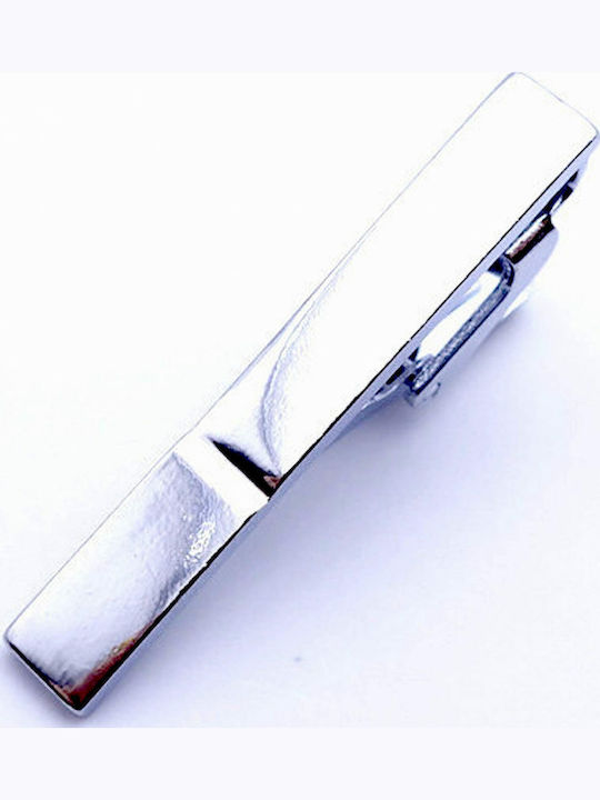 Legend Accessories Metallic Tie Clip Silver 4cm
