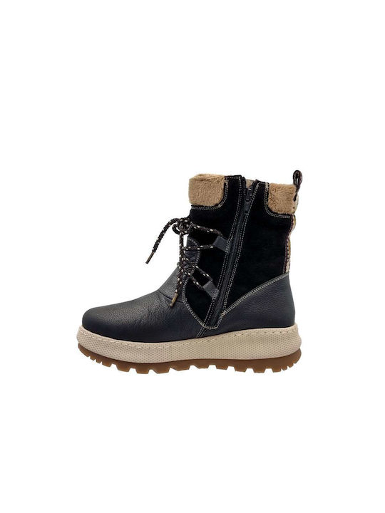 On Foot Women's Platform Boots Black