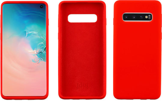 Idol 1991 Velvet TPU Umschlag Rückseite Kunststoff Rot (Galaxy S10)