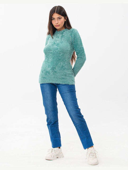 Beltipo Long-sleeved Women's Pullover Green