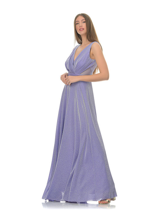 Farmaki Maxi Dress for Wedding / Baptism Purple