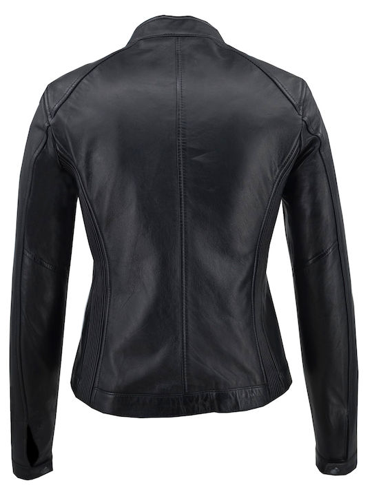 Damen Bikerjacke Schwarz