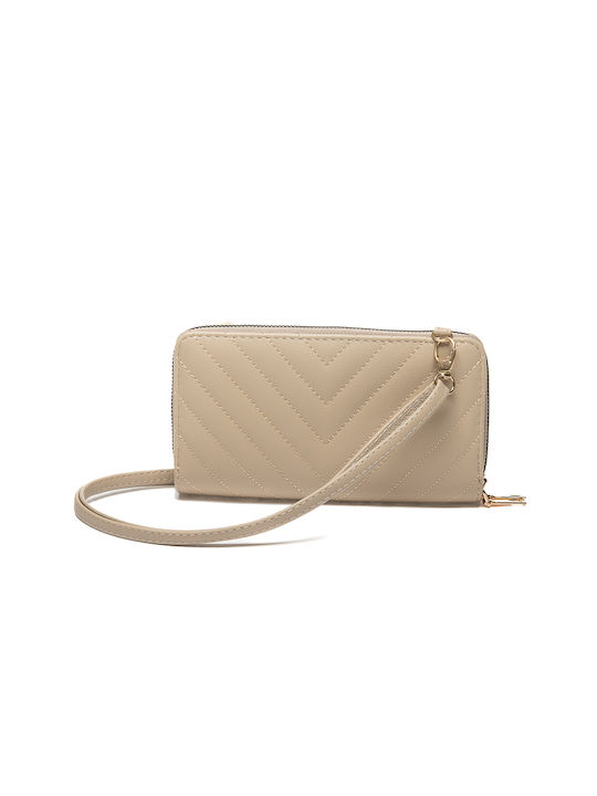 Franchesca Moretti Frauen Brieftasche Klassiker Beige