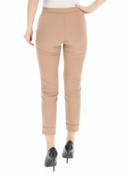 Caractere Damen Stoff Hose Beige