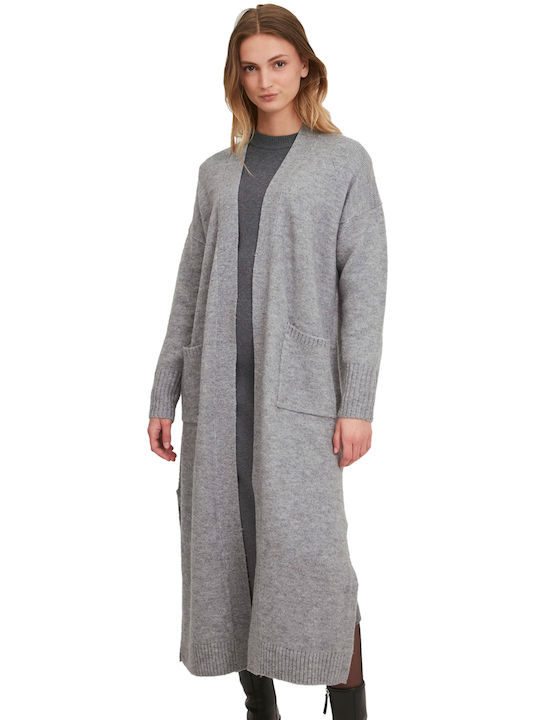 Byoung Long Women's Knitted Cardigan Gray