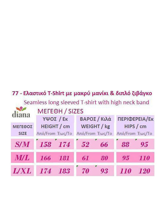 Women's Long Sleeve Turtleneck T-Shirt Black