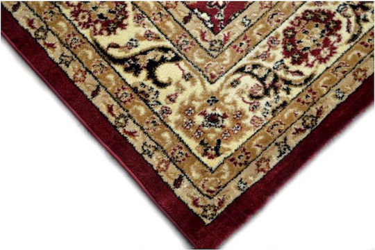Eurofil 1332 Teppich Rechteckig Synthetisch,Polyester/Cotton/Leather Heatset Antique Cherry-Cream