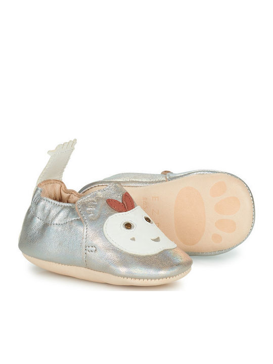 Easy Peasy Baby Slippers Silver My Blumoo Pomme