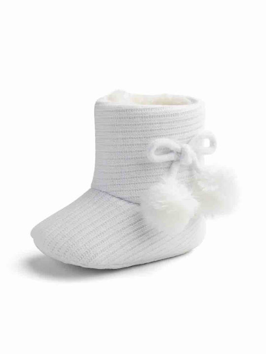 Babykids Girls Knee-High Non-Slip Socks White