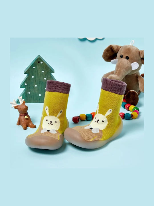 Babykids Rutschfeste Lange Kindersocken Gelbe
