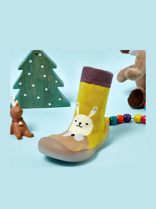 Babykids Rutschfeste Lange Kindersocken Gelbe