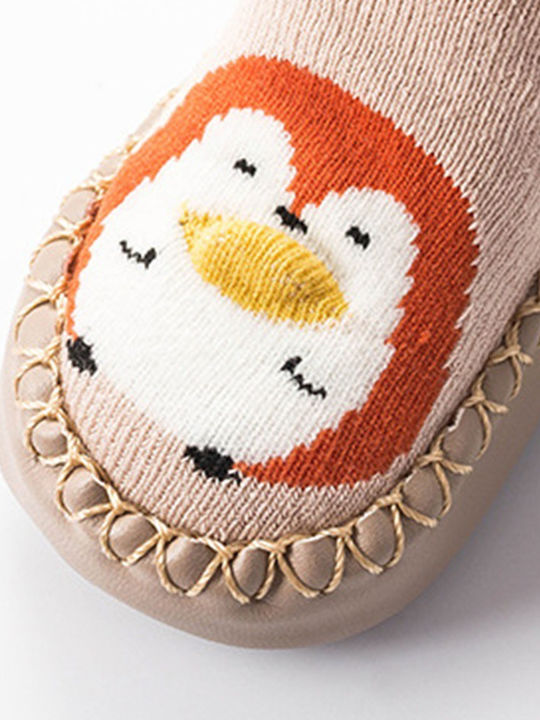 Babykids Kids' Ankle Slipper Socks Beige