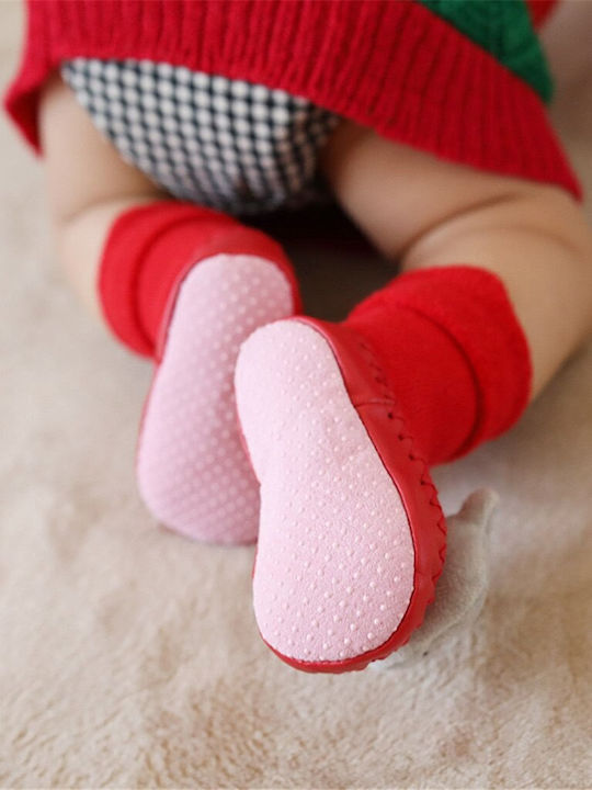 Babykids Μακριές Παιδικές Καλτσοπαντόφλες Πράσινες