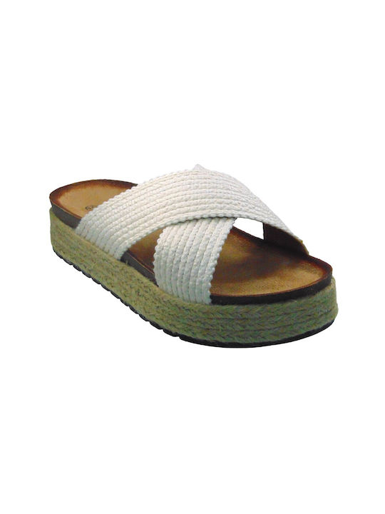 Jomix Women's Flat Sandals in White Color