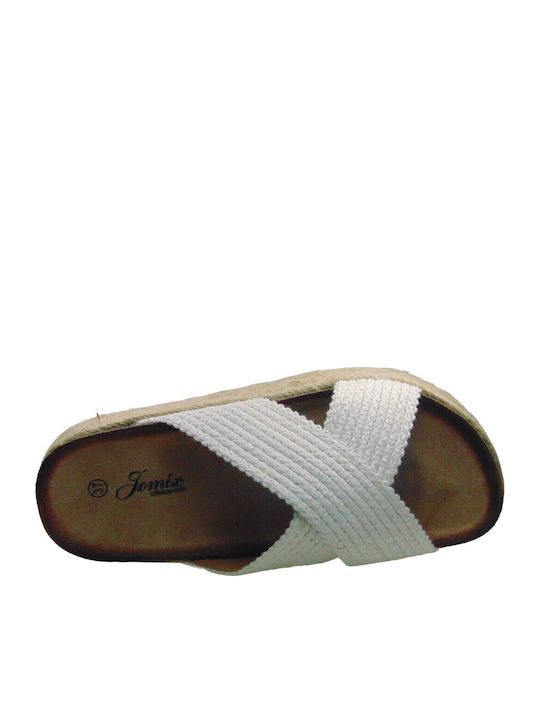 Flache Sandalen für Damen in Weiß Farbe