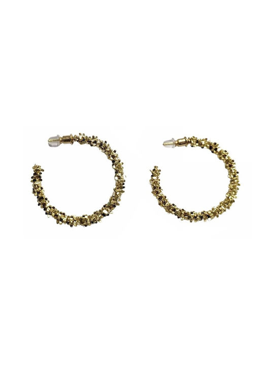 Tatu Moyo Earrings Hoops Gold Plated