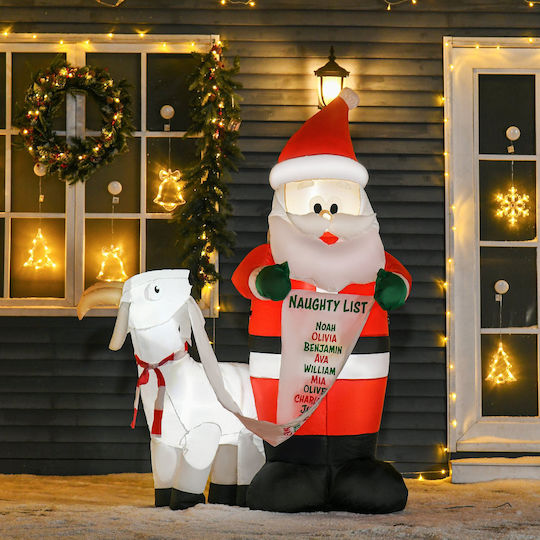 Outdoor Inflatable Illuminated Santa Claus Electric 180x135x85cm