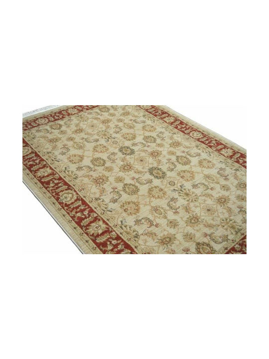 Eurofil 7706 Rug Rectangular Ziegler Cream Tile Red