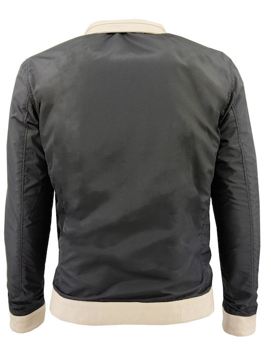Leather Jacket Beige