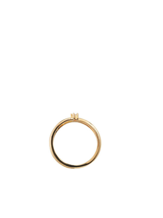 Aleyolé Women's Ring with Zircon Gold Plated
