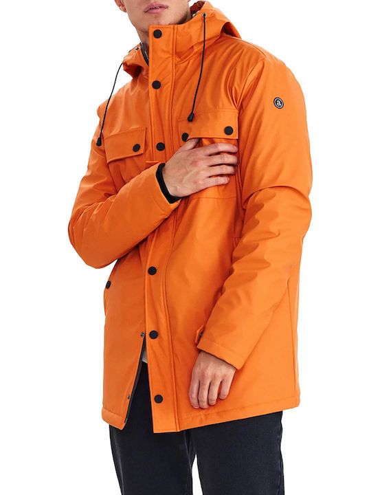 Anerkjendt Men's Winter Jacket Waterproof Orange