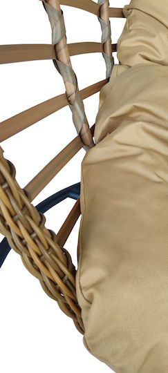 Epiplo-Fos Waterproof Swing Cushion Garden Chair Cushion Beige 105x105cm