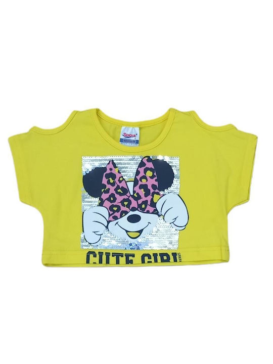 Spark Kids Set with Shorts Summer 2pcs Yellow