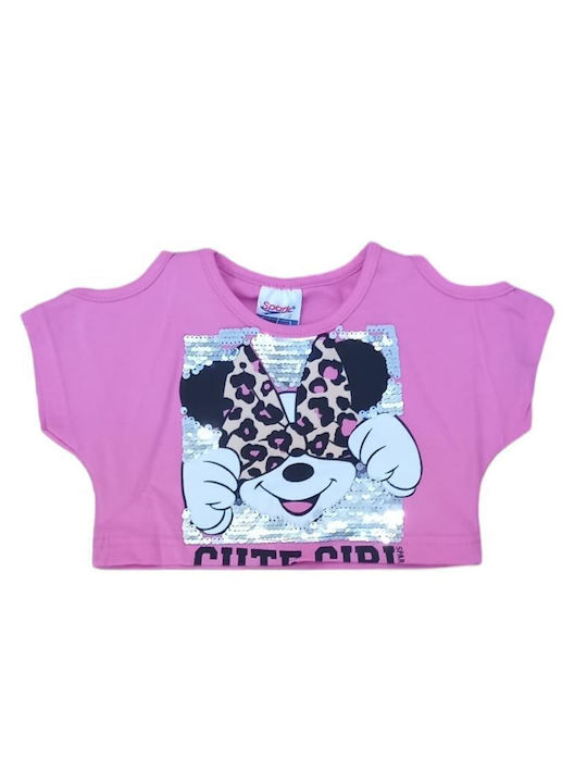 Kids' Set with Shorts Summer 2pcs Pink