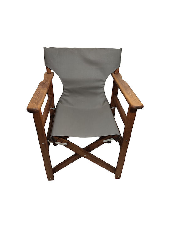 Director's Chair Wooden Brown 60x51x86cm