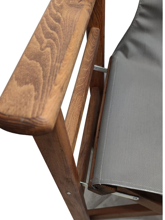 Director's Chair Wooden Brown 60x51x86cm