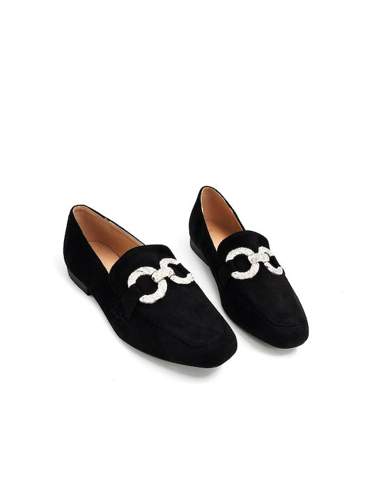 Alta Moda Γυναικεία Loafers σε Μαύρο Χρώμα