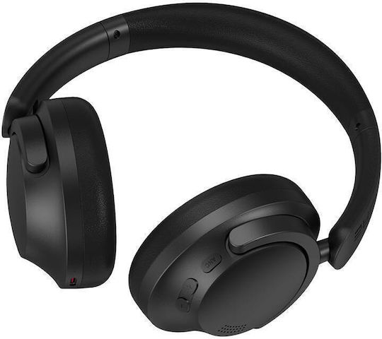 1More SonoFlow SE Ασύρματα Bluetooth Over Ear Ακουστικά με Ραδιόφωνο με 70 ώρες Λειτουργίας και Quick Charge Μαύρα