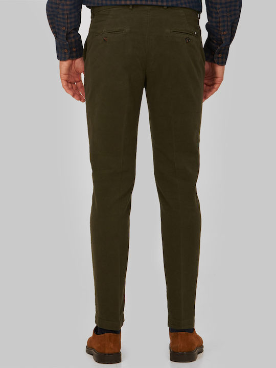 Markup Men's Trousers Chino in Slim Fit Khaki