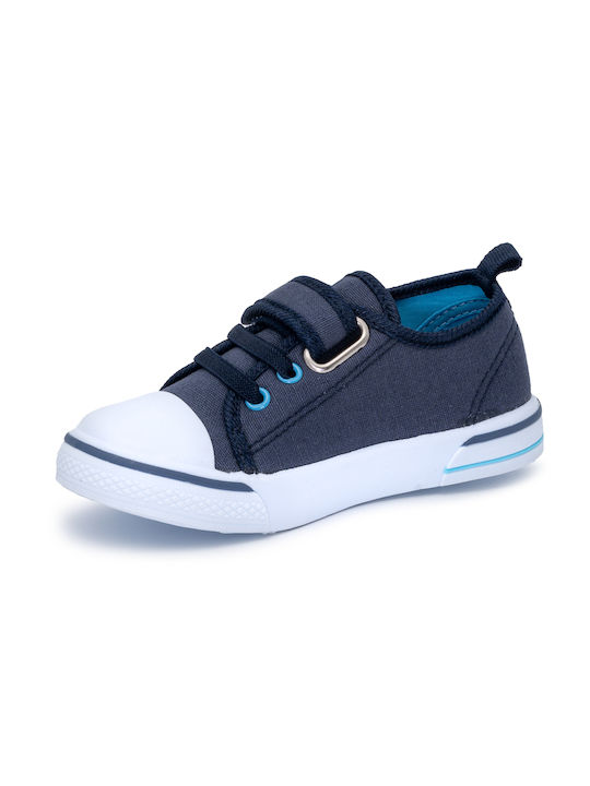 Παιδικά Sneakers με Σκρατς Navy Μπλε