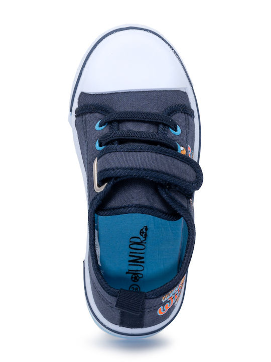 Παιδικά Sneakers με Σκρατς Navy Μπλε